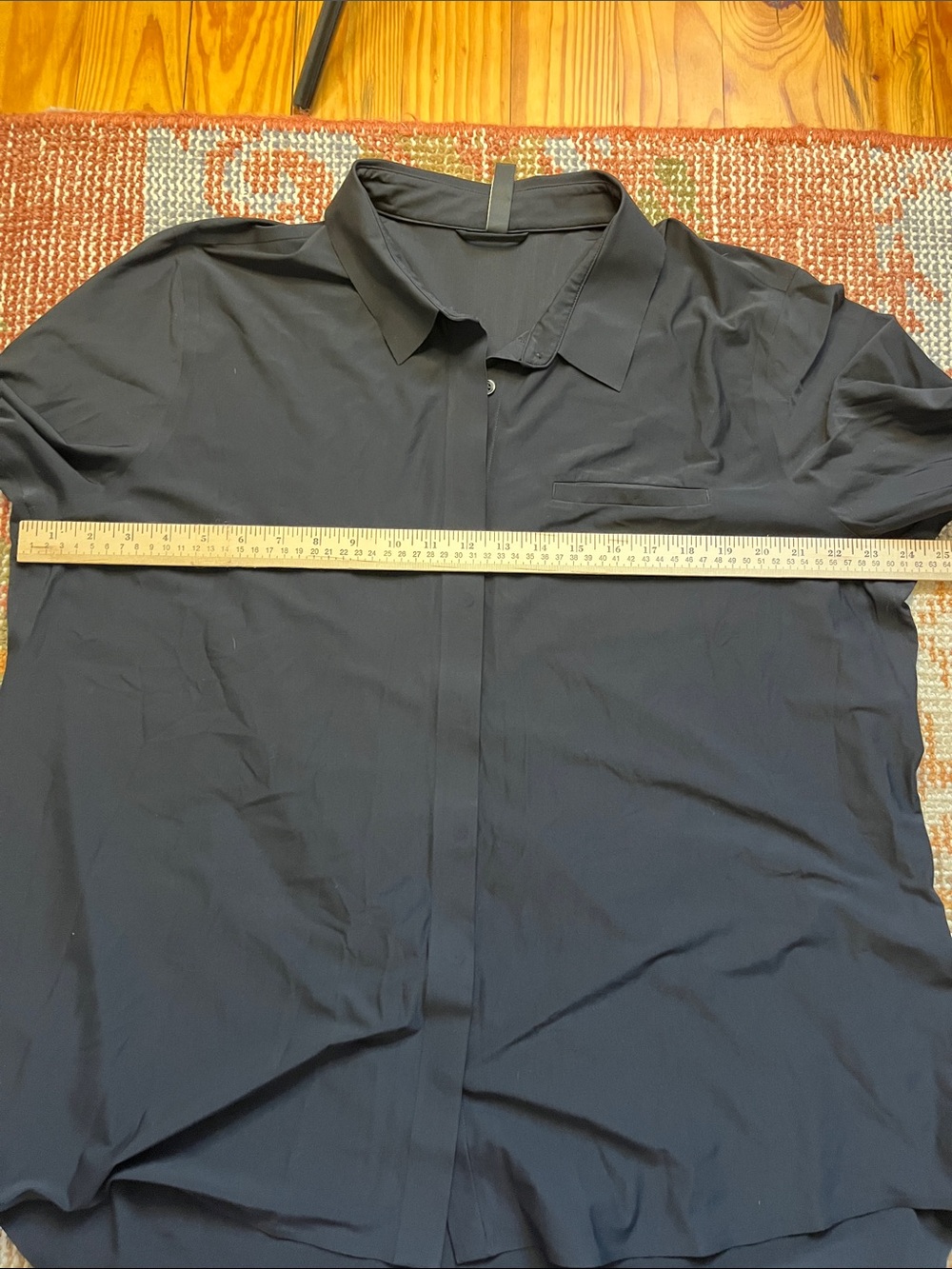 Athleta Urbanite Top Black XL Like New Lightweight Stretch Athleisure Tunic - Picture 6 of 10
